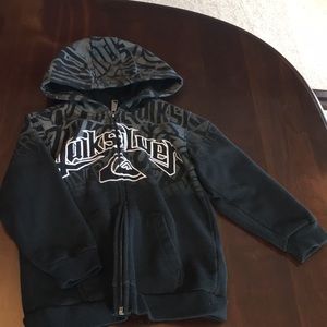 Quicksilver zip up hoodie sweatshirt